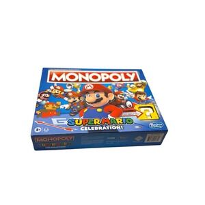 HTF SUPER MARIO Celebration MONOPOLY - E9517 - Limited Edition Mario Bros Works